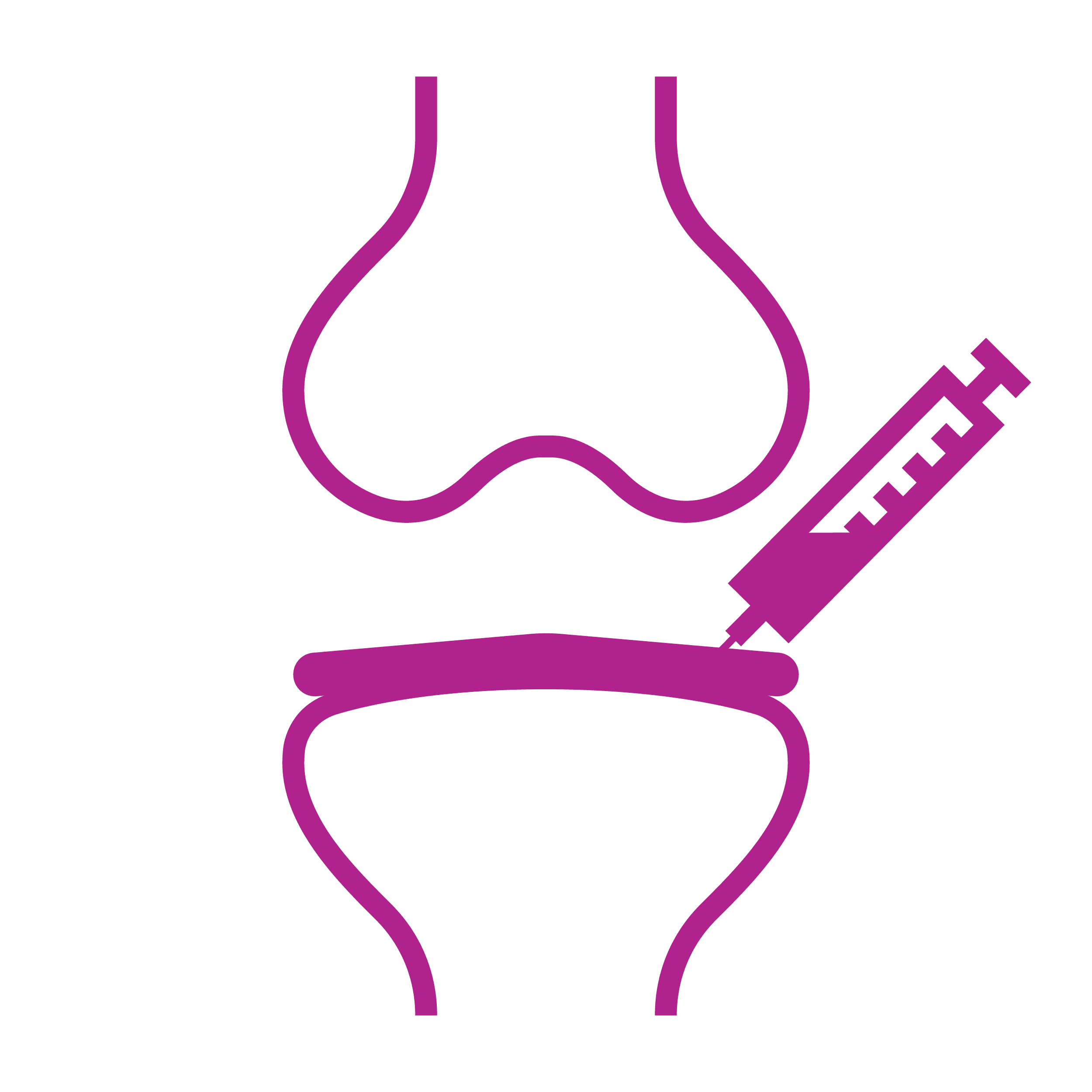 Meniscus repair illustration