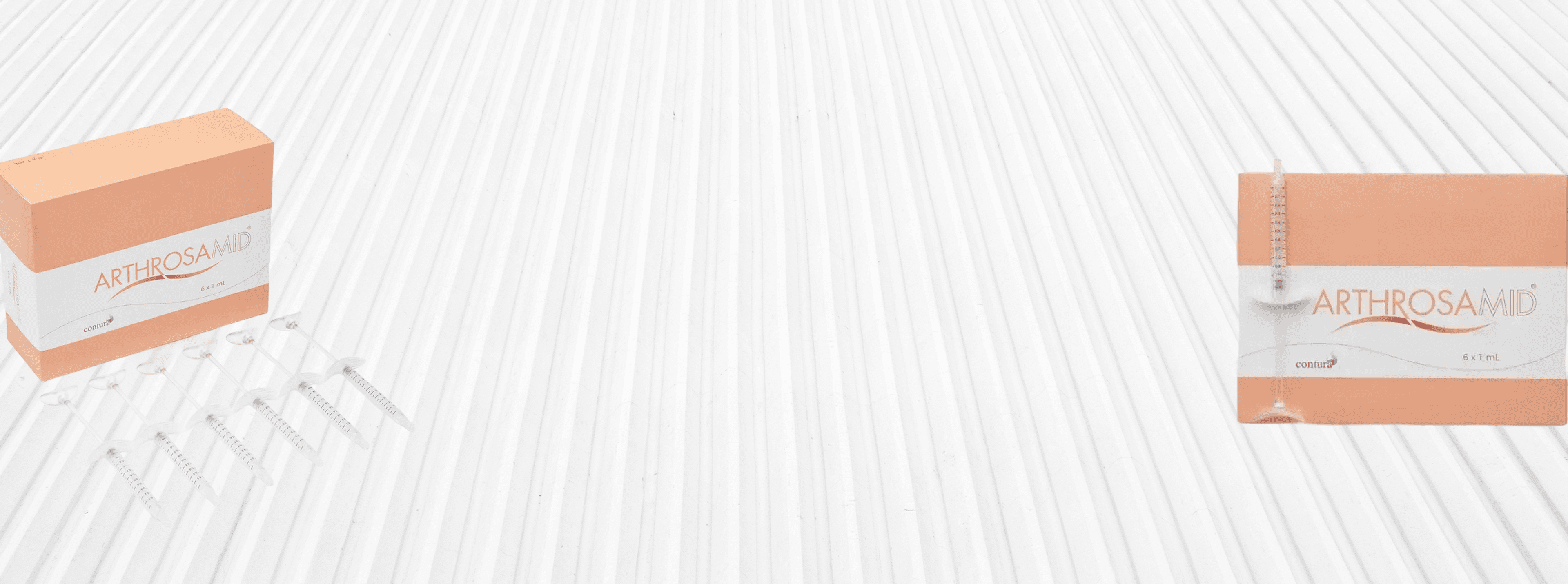 Arthrosamid syringe kit illustrating permanent PAAG hydrogel treatment